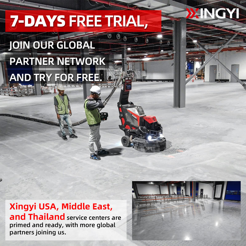 7-Days Free Trial:800LE Self-Propellde And 820RC Remote Control Concrete Grinder