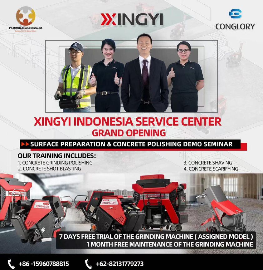 XINGYI Concrete Polisher's Launches Dedicated Customer Support Center In Indonesia